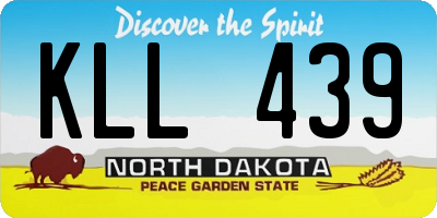 ND license plate KLL439
