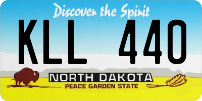 ND license plate KLL440