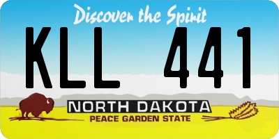 ND license plate KLL441