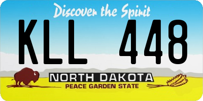 ND license plate KLL448