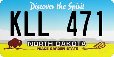 ND license plate KLL471