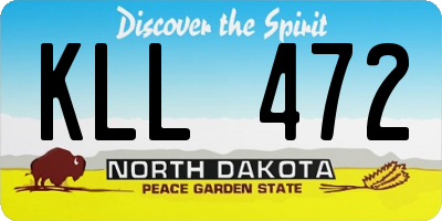 ND license plate KLL472
