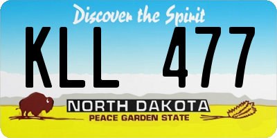 ND license plate KLL477