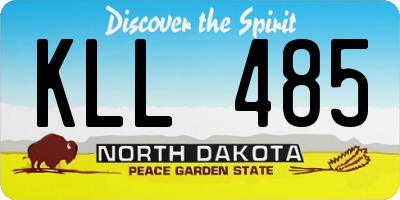 ND license plate KLL485