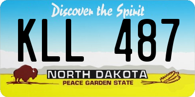 ND license plate KLL487