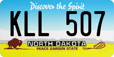 ND license plate KLL507