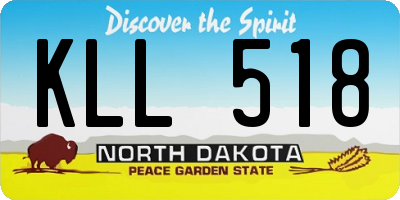 ND license plate KLL518