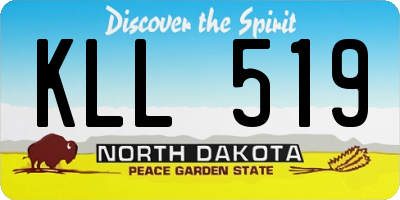 ND license plate KLL519