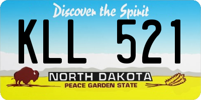 ND license plate KLL521