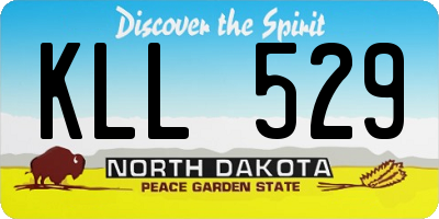 ND license plate KLL529