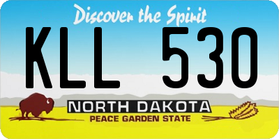 ND license plate KLL530