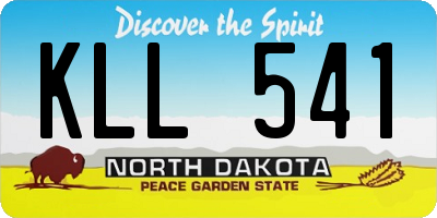 ND license plate KLL541
