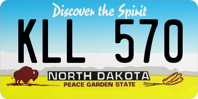 ND license plate KLL570