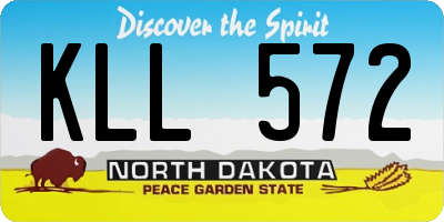ND license plate KLL572