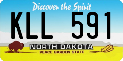 ND license plate KLL591