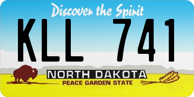 ND license plate KLL741