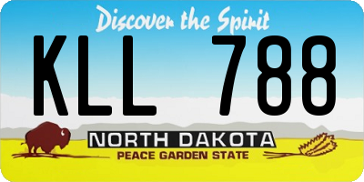 ND license plate KLL788