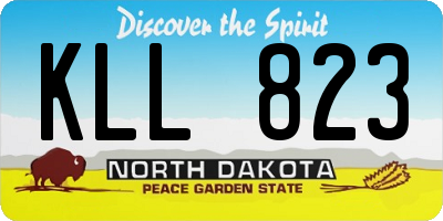 ND license plate KLL823