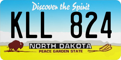 ND license plate KLL824