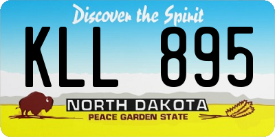 ND license plate KLL895