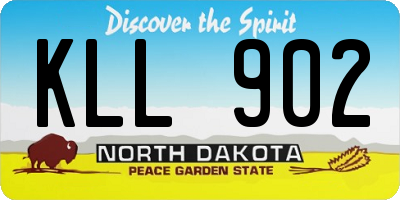 ND license plate KLL902