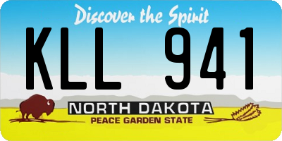 ND license plate KLL941