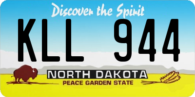 ND license plate KLL944