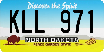 ND license plate KLL971