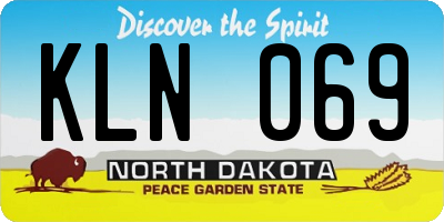 ND license plate KLN069