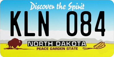 ND license plate KLN084