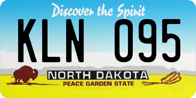 ND license plate KLN095