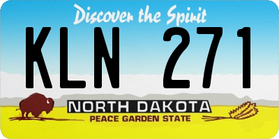 ND license plate KLN271