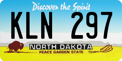 ND license plate KLN297