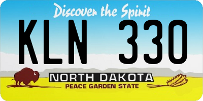 ND license plate KLN330