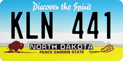 ND license plate KLN441