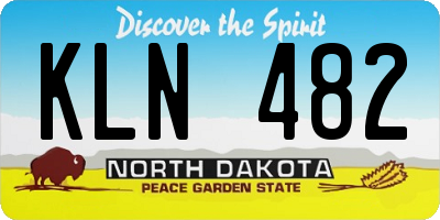 ND license plate KLN482