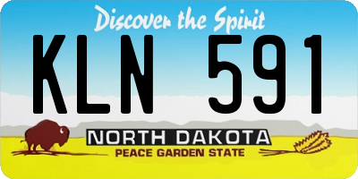 ND license plate KLN591