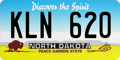 ND license plate KLN620