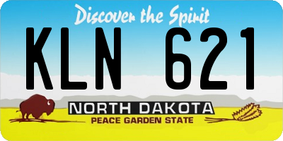 ND license plate KLN621
