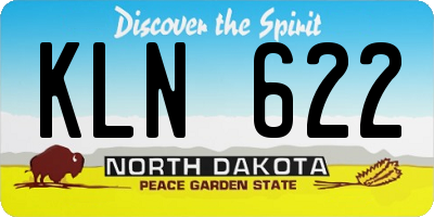 ND license plate KLN622