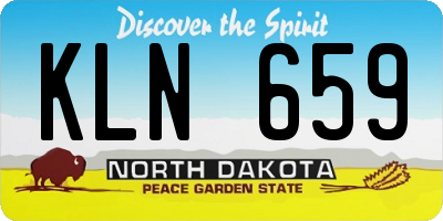 ND license plate KLN659