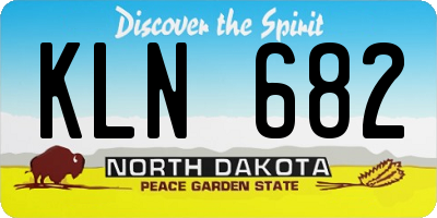 ND license plate KLN682