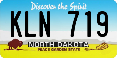 ND license plate KLN719