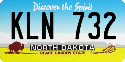ND license plate KLN732