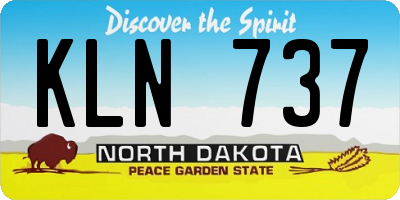 ND license plate KLN737
