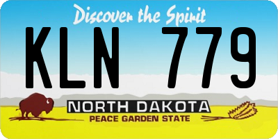 ND license plate KLN779