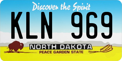 ND license plate KLN969