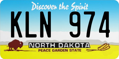 ND license plate KLN974