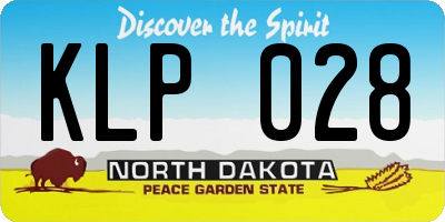 ND license plate KLP028