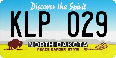 ND license plate KLP029